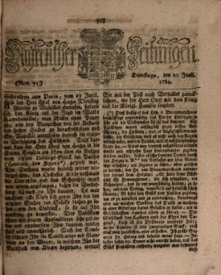 Bayreuther Zeitung Dienstag 22. Juni 1784