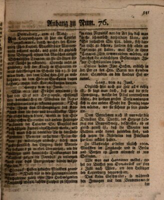 Bayreuther Zeitung Donnerstag 24. Juni 1784