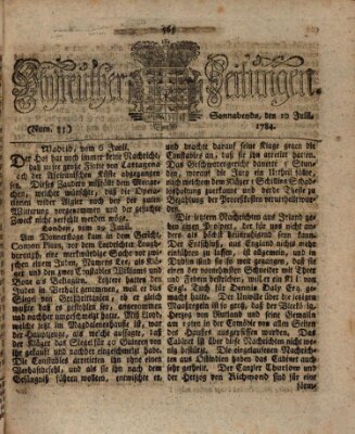 Bayreuther Zeitung Samstag 10. Juli 1784