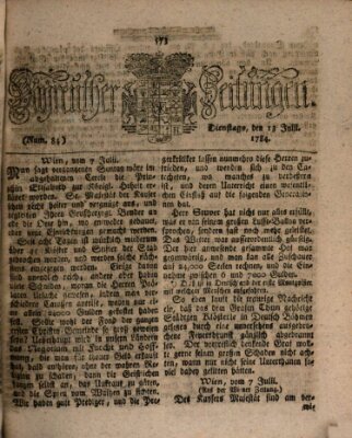 Bayreuther Zeitung Dienstag 13. Juli 1784