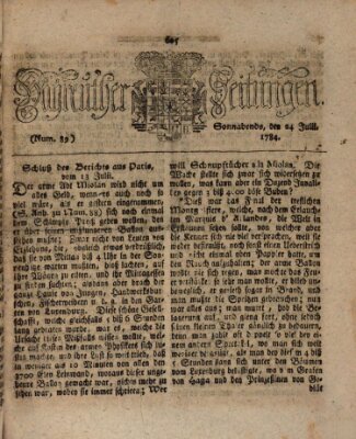 Bayreuther Zeitung Samstag 24. Juli 1784