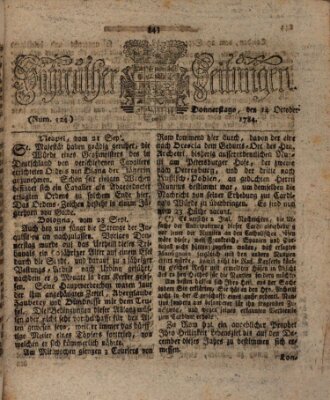 Bayreuther Zeitung Donnerstag 14. Oktober 1784