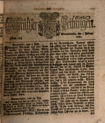 Bayreuther Zeitung Samstag 5. Februar 1785