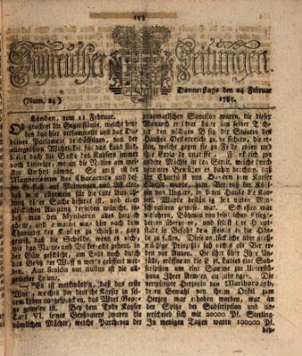 Bayreuther Zeitung Donnerstag 24. Februar 1785