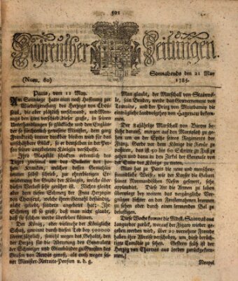 Bayreuther Zeitung Samstag 21. Mai 1785