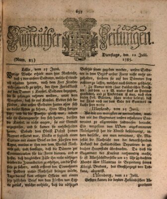 Bayreuther Zeitung Dienstag 12. Juli 1785