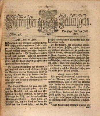 Bayreuther Zeitung Dienstag 19. Juli 1785