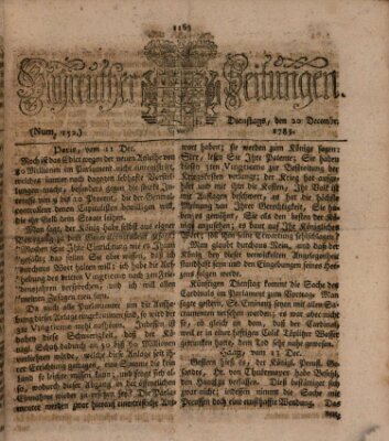 Bayreuther Zeitung Dienstag 20. Dezember 1785