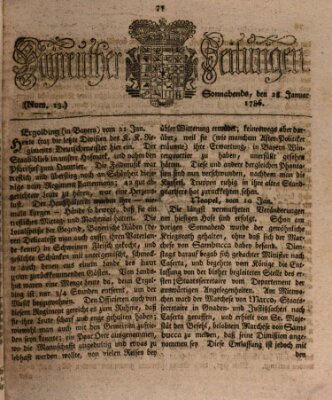 Bayreuther Zeitung Samstag 28. Januar 1786