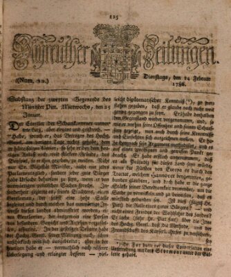 Bayreuther Zeitung Dienstag 14. Februar 1786