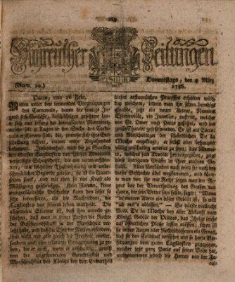 Bayreuther Zeitung Donnerstag 9. März 1786