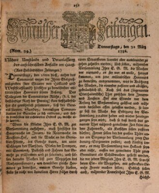 Bayreuther Zeitung Donnerstag 30. März 1786