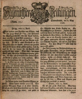 Bayreuther Zeitung Samstag 6. Mai 1786