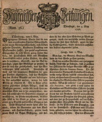 Bayreuther Zeitung Dienstag 9. Mai 1786