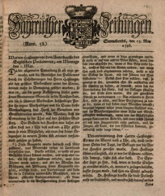 Bayreuther Zeitung Samstag 13. Mai 1786