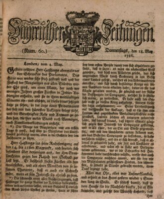 Bayreuther Zeitung Donnerstag 18. Mai 1786