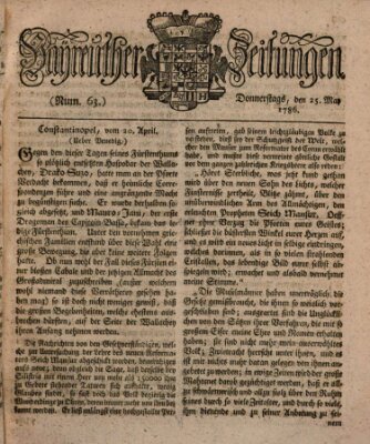 Bayreuther Zeitung Donnerstag 25. Mai 1786