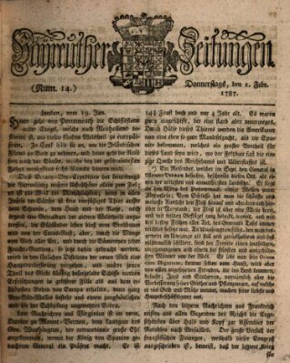 Bayreuther Zeitung Donnerstag 1. Februar 1787