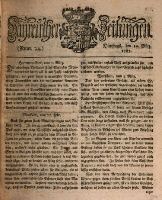 Bayreuther Zeitung Dienstag 20. März 1787