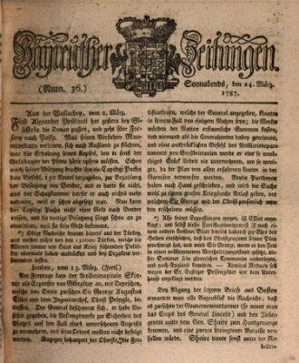 Bayreuther Zeitung Samstag 24. März 1787