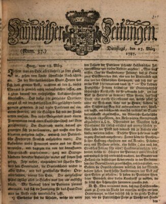 Bayreuther Zeitung Dienstag 27. März 1787