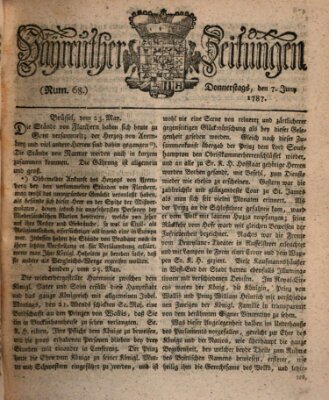 Bayreuther Zeitung Donnerstag 7. Juni 1787