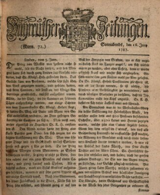 Bayreuther Zeitung Samstag 16. Juni 1787