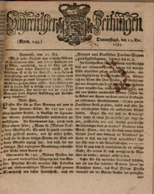 Bayreuther Zeitung Donnerstag 13. Dezember 1787