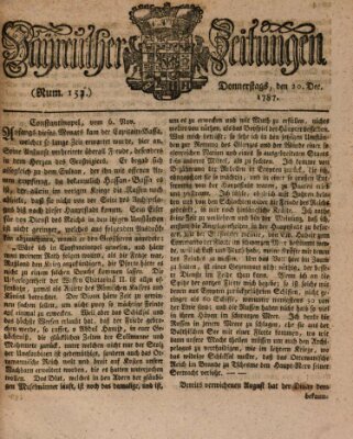 Bayreuther Zeitung Donnerstag 20. Dezember 1787