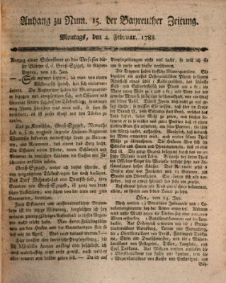 Bayreuther Zeitung Montag 4. Februar 1788