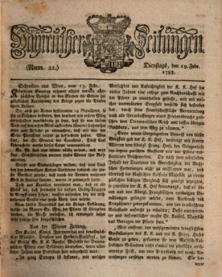 Bayreuther Zeitung Dienstag 19. Februar 1788