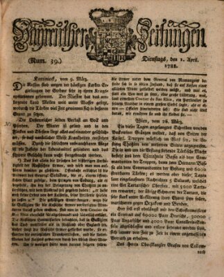 Bayreuther Zeitung Dienstag 1. April 1788