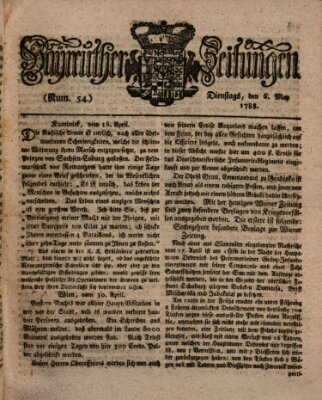 Bayreuther Zeitung Dienstag 6. Mai 1788