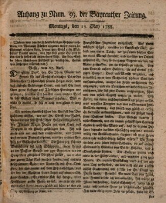 Bayreuther Zeitung Montag 19. Mai 1788