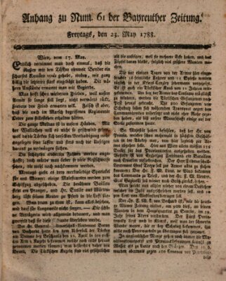 Bayreuther Zeitung Freitag 23. Mai 1788