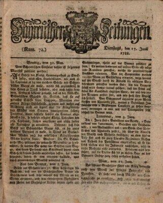 Bayreuther Zeitung Dienstag 17. Juni 1788