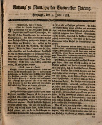 Bayreuther Zeitung Freitag 4. Juli 1788