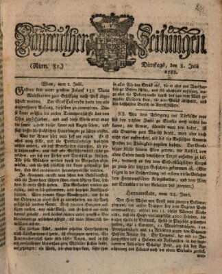 Bayreuther Zeitung Dienstag 8. Juli 1788