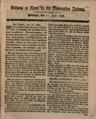 Bayreuther Zeitung Freitag 11. Juli 1788