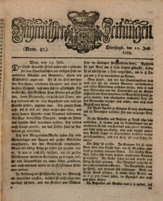 Bayreuther Zeitung Dienstag 22. Juli 1788