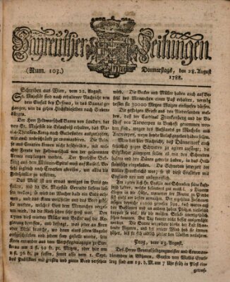 Bayreuther Zeitung Donnerstag 28. August 1788