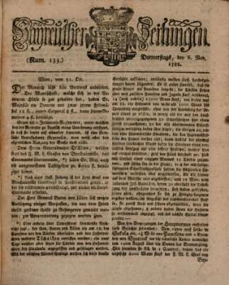 Bayreuther Zeitung Donnerstag 6. November 1788