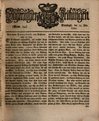 Bayreuther Zeitung Dienstag 24. Februar 1789