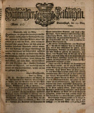 Bayreuther Zeitung Mittwoch 25. März 1789