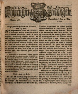 Bayreuther Zeitung Samstag 9. Mai 1789