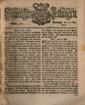 Bayreuther Zeitung Dienstag 12. Mai 1789