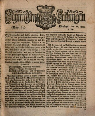 Bayreuther Zeitung Dienstag 26. Mai 1789