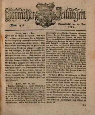 Bayreuther Zeitung Samstag 19. Dezember 1789