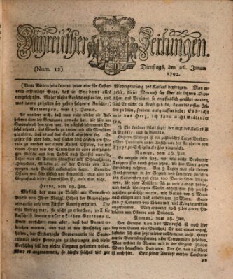 Bayreuther Zeitung Dienstag 26. Januar 1790