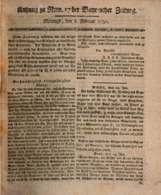 Bayreuther Zeitung Montag 8. Februar 1790